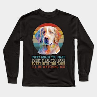 Urban Goldens Every Meal You Bake Tee for Fans of Retrieving Royalty Long Sleeve T-Shirt